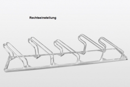 Fahrradständer -NILOS-, Radabstand 350 mm, 45° Schrägeinstellung 3 - 4 Plätze